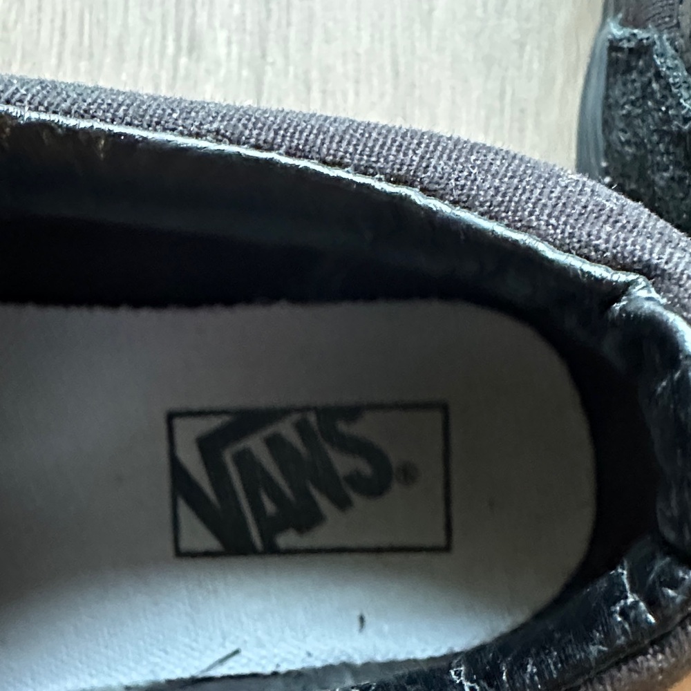 Vans Kids Black Velcro Sneakers - Picture 4 of 7